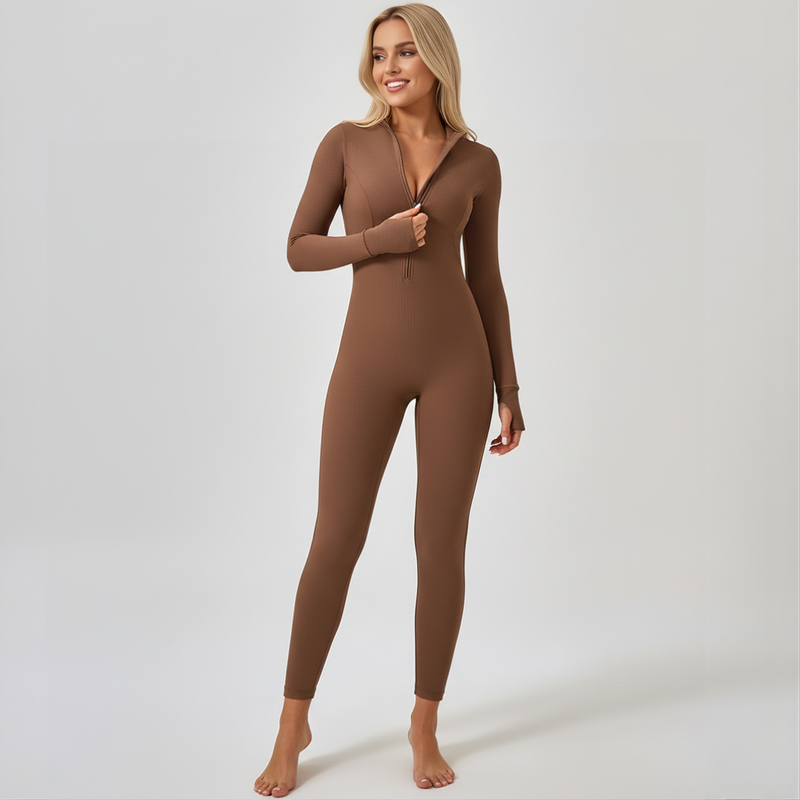 Ribbed Hourglass Jumpsuit